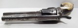 KANSAS SHIPPED FACTORY ENGRAVED COLT S.A.A. REVOLVER from COLLECTING TEXAS – GOLD GILT CYLINDER with CARVED PEARL GRIPS - 1901 - 11 of 20