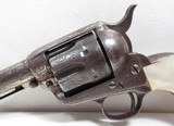 KANSAS SHIPPED FACTORY ENGRAVED COLT S.A.A. REVOLVER from COLLECTING TEXAS – GOLD GILT CYLINDER with CARVED PEARL GRIPS - 1901 - 7 of 20
