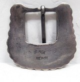 HIGH QUALITY BELT BUCKLE and KEEPERS from COLLECTING TEXAS – MARKED STERLING and 10K - 6 of 8