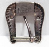 FINE SILVER and GOLD BELT BUCKLE from COLLECTING TEXAS - 3 of 4