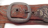 VERY FANCY SILVER LACED MEXICAN HOLSTER and BELT from COLLECTING TEXAS – for a 45 AUTO with MAGAZINE and CARTRIDGE LOOPS - 10 of 15