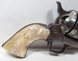 KANSAS SHIPPED FACTORY ENGRAVED COLT S.A.A. REVOLVER from COLLECTING TEXAS – GOLD GILT CYLINDER with CARVED PEARL GRIPS - 1901 - 2 of 20