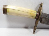 LARGE HEAVY BOWIE KNIFE from COLLECTING TEXAS – POSSIBLY CONFERATE with IVORY HANDLE - 8 of 15
