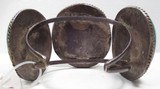 NAVAJO OLD PAWN BRACELET from COLLECTING TEXAS – 3 LARGE STONES & SILVER - 3 of 6