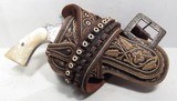 FANCY MEXICAN HOLSTER & BELT from COLLECTING TEXAS – HOLSTER & BELT for 4” - .38 CALIBER REVOLVER - 1 of 10