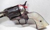 COLORFUL COLT SAA 44-40 ETCH PANEL NICKEL REVOLVER from COLLECTING TEXAS – CARVED PEARL GRIPS – 7 1/2” BARREL - 6 of 18