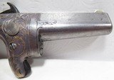 FINE NATIONAL ARMS CO. DERINGER No.1 MADE by MOORE from COLLECTING TEXAS – 41 RF CALIBER – SILVER PLATED BRASS FRAME - 3 of 13