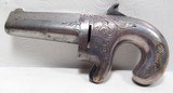 FINE NATIONAL ARMS CO. DERINGER No.1 MADE by MOORE from COLLECTING TEXAS – 41 RF CALIBER – SILVER PLATED BRASS FRAME - 4 of 13