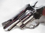 RARE EARLY COLT PYTHON from COLLECTING TEXAS – UN-FIRED and LETTERED NICKEL PYTHON with 2 1/2” BARREL – SHIPPED in 1966 - 3 of 16
