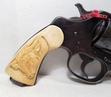 NICE EARLY COLT NEW SERVICE 44-40 REVOLVER from COLLECTING TEXAS – CARVED IVORY GRIPS with TOOLED HOLSTER - 2 of 21
