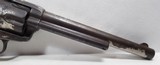 COLORFUL COLT SAA 44-40 ETCH PANEL NICKEL REVOLVER from COLLECTING TEXAS – CARVED PEARL GRIPS – 7 1/2” BARREL - 4 of 18