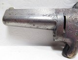 FINE NATIONAL ARMS CO. DERINGER No.1 MADE by MOORE from COLLECTING TEXAS – 41 RF CALIBER – SILVER PLATED BRASS FRAME - 6 of 13
