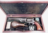 FINE ANTIQUE 1851 SMALL GUARD COLT REVOLVER CASED with ALL ACCS. from COLLECTING TEXAS – VERY HIGH CONDITION 1851 NAVY in ORIGINAL CASE – MADE 1856 - 1 of 23