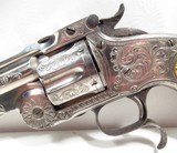 OUTSTANDING MODEL 3 S&W RUSSIAN 44 CAL. NIMSCHKE ENGRAVED REVOLVER from COLLECTING TEXAS – SCHULER HARTLEY & GRAHAM with KILLER WEXEL & DeGRESS GRIPS - 8 of 18