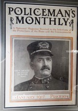 POLICEMAN’S MONTHLY MAGAZINE DATED JANUARY 1917 from COLLECTING TEXAS – PROFESSIONALLY FRAMED COVER with ORIGINAL MAGAZINE - 2 of 7