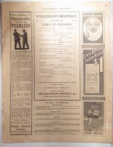 POLICEMAN’S MONTHLY MAGAZINE DATED JANUARY 1917 from COLLECTING TEXAS – PROFESSIONALLY FRAMED COVER with ORIGINAL MAGAZINE - 5 of 7