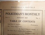 POLICEMAN’S MONTHLY MAGAZINE DATED JANUARY 1917 from COLLECTING TEXAS – PROFESSIONALLY FRAMED COVER with ORIGINAL MAGAZINE - 6 of 7