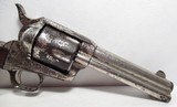 UNUSUAL ANTIQUE FACTORY ENGRAVED COLT SAA 45 from COLLECTING TEXAS – FRAME MADE 1876 – SHIPPED 1883 - 3 of 17