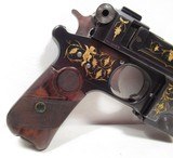 RARE PRESENTATION BERGMAN-BAYARD COMMERCIAL MODEL 1910 PISTOL from COLLECTING TEXAS – INLAID GOLD with ORIGINAL HOLSTER - 2 of 21