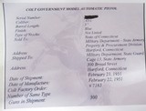 RARE COLT GOVERNMENT MODEL 45 from COLLECTING TEXAS – SHIPPED to STATE of CONNECTICUT in 1951 – MILITARY DEPT. - 17 of 17