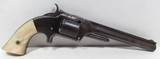 VERY NICE SMITH & WESSON “OLD ARMY” 32 R.F. REVOLVER from COLLECTING TEXAS – NICE CONDITION - CIVIL WAR ERA – PEARL GRIPS – KITTREDGE & Co. MARKED - 6 of 17