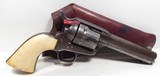 COLORFUL WESTERN SHIPPED COLT S.A.A. 45 from COLLECTING TEXAS – SHIPPED 1878 with MOOSE BRAND LEATHER GOODS HOLSTER