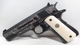 FINE COLT 1911 – 38 SUPER SLIDE (1967) with 22 CONVERSION UNIT from COLLECTING TEXAS – COLT MASTER ENGRAVED - 1 of 20
