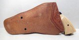 NICE EARLY COLT NEW SERVICE 44-40 REVOLVER from COLLECTING TEXAS – CARVED IVORY GRIPS with TOOLED HOLSTER - 19 of 21
