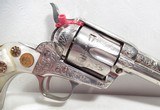 FACTORY ENGRAVED COLT SINGLE ACTION ARMY .45 REVOLVER with TEXAS FAMILY & TEXAS RANGER HISTORY from COLLECTING TEXAS - 4 of 25