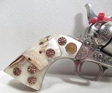 FACTORY ENGRAVED COLT SINGLE ACTION ARMY .45 REVOLVER with TEXAS FAMILY & TEXAS RANGER HISTORY from COLLECTING TEXAS - 3 of 25