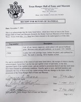 FACTORY ENGRAVED COLT SINGLE ACTION ARMY .45 REVOLVER with TEXAS FAMILY & TEXAS RANGER HISTORY from COLLECTING TEXAS - 24 of 25