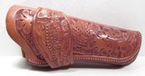 FANTASTIC HOLSTER and TOOLED BELT from COLLECTING TEXAS – A.W. BRILL of AUSTIN, TEXAS MADE HOLSTER with GOLD, SILVER, and RUBY BUCKLED BELT - 6 of 12