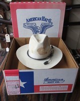 AMERICAN HAT COMPANY “COWPUNCHER” COWBOY HAT from COLLECTING TEXAS – SHIPPED to HUNTSVILLE, TEXAS for RODEO COWBOY JIMMY YOUNGBLOOD - 1 of 15