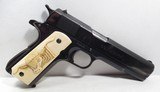 OUTSTANDING COLT GOVERNMENT MODEL 1911 PISTOL from COLLECTING TEXAS – SHIPPED to AUSTIN, TEXAS in 1947 – IVORY GRIPS - 1 of 20