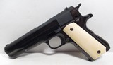 OUTSTANDING COLT GOVERNMENT MODEL 1911 PISTOL from COLLECTING TEXAS – SHIPPED to AUSTIN, TEXAS in 1947 – IVORY GRIPS - 6 of 20