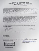 ORIGINAL COLT S.A.A. 45 REVOLVER from COLLECTING TEXAS – OWNED by TEXAS &SOUTHWESTERN CATTLE RAISER ASSOC. SPECIAL RANGER JOE ROBERTS - 21 of 25