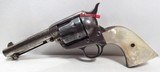 FACTORY ENGRAVED COLT SINGLE ACTION ARMY 45 REVOLVER from COLLECTING TEXAS – SHIPPED to KANSAS in 1901 – PEARL GRIPS - 1 of 18