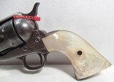 FACTORY ENGRAVED COLT SINGLE ACTION ARMY 45 REVOLVER from COLLECTING TEXAS – SHIPPED to KANSAS in 1901 – PEARL GRIPS - 2 of 18