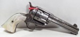 REALLY NICE COLT SINGLE ACTION ARMY 45 FACTORY ENGRAVED REVOLVER from COLLECTING TEXAS – SHIPPED 1911 – PEARL GRIPS - 1 of 18