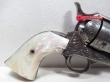 REALLY NICE COLT SINGLE ACTION ARMY 45 FACTORY ENGRAVED REVOLVER from COLLECTING TEXAS – SHIPPED 1911 – PEARL GRIPS - 2 of 18