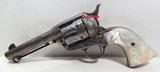 REALLY NICE COLT SINGLE ACTION ARMY 45 FACTORY ENGRAVED REVOLVER from COLLECTING TEXAS – SHIPPED 1911 – PEARL GRIPS - 4 of 18