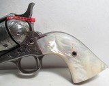 REALLY NICE COLT SINGLE ACTION ARMY 45 FACTORY ENGRAVED REVOLVER from COLLECTING TEXAS – SHIPPED 1911 – PEARL GRIPS - 5 of 18