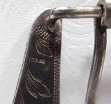 OUTSTANDING 4-PIECE RANGER BUCKLE SET by BEN THROWBRIDGE of SAN ANGELO, TEXAS from COLLECTING TEXAS – STERLING SILVER and 10K GOLD with 6 RUBIES - 5 of 15