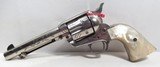 GREAT TEXAS SHIPPED COLT S.A.A. 45 REVOLVER from COLLECTING TEXAS – WOLF & KLAR ENGRAVED – CARVED PEARL GRIPS – MADE 1924 - 4 of 18