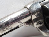 GREAT TEXAS SHIPPED COLT S.A.A. 45 REVOLVER from COLLECTING TEXAS – WOLF & KLAR ENGRAVED – CARVED PEARL GRIPS – MADE 1924 - 8 of 18