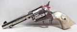 GREAT TEXAS SHIPPED COLT S.A.A. 45 REVOLVER from COLLECTING TEXAS – WOLF & KLAR ENGRAVED – CARVED PEARL GRIPS – MADE 1924 - 4 of 18