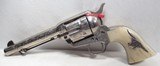 FINE TEXAS SHIPPED COLT S.A.A. 45 REVOLVER from COLLECTING TEXAS – SHIPPED 1922 – WOLF & KLAR ENGRAVED - 4 of 18