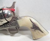 FINE TEXAS SHIPPED COLT S.A.A. 45 REVOLVER from COLLECTING TEXAS – SHIPPED 1922 – WOLF & KLAR ENGRAVED - 5 of 18