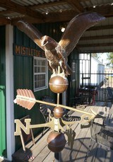ANTIQUE COPPER FLYING EAGLE WEATHER VANE from COLLECTING TEXAS - 7 of 13
