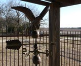 ANTIQUE COPPER FLYING EAGLE WEATHER VANE from COLLECTING TEXAS - 3 of 13